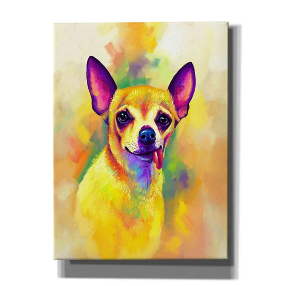 Epic Graffiti 'Pop Art Chihuahua' by Furbaby Affiliates, Canvas Wall Art, 40"x54"