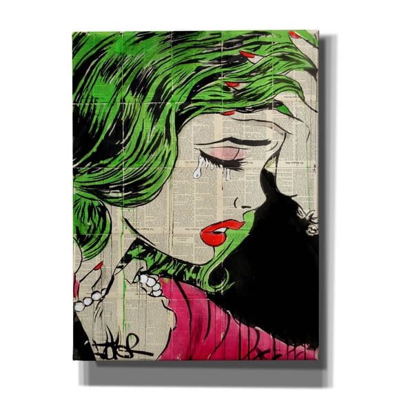Epic Graffiti 'Pop Princess' by Loui Jover, Canvas Wall Art, 12"x16"