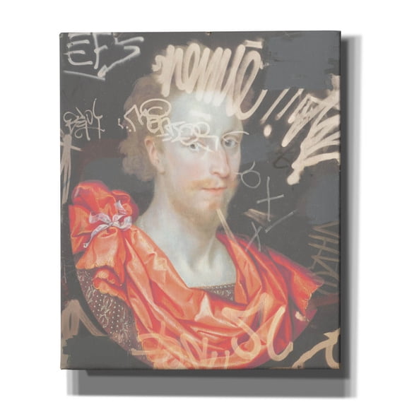 Epic Graffiti 'Portrait of Man' by Irena Orlov, Canvas Wall Art, 20"x24"