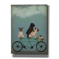 thumbnail image 1 of Epic Graffiti 'Pug Tandem' by Fab Funky Canvas Wall Art, 26"x34", 1 of 3