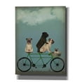 thumbnail image 1 of Epic Graffiti  'Pug Tandem' by Fab Funky Giclee Canvas Wall Art, 12"x16" 12 x 16, 1 of 3