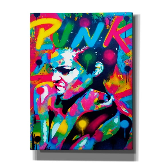 Epic Graffiti 'Punk' by Abstract Graffiti Canvas Wall Art, 12" x 16"