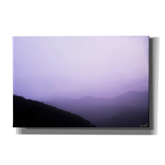 Epic Graffiti 'Purple Sky Landscape'  by Life BeautifuLEE Canvas Wall Art, 18" x 12"