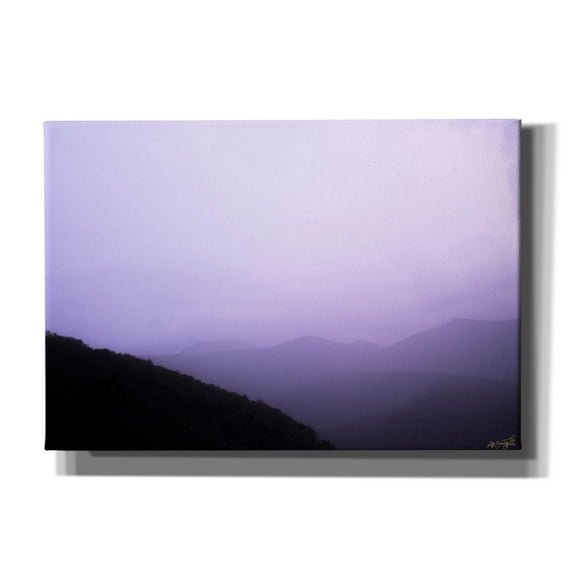Epic Graffiti 'Purple Sky Landscape'  by Life BeautifuLEE Canvas Wall Art, 26" x 18"