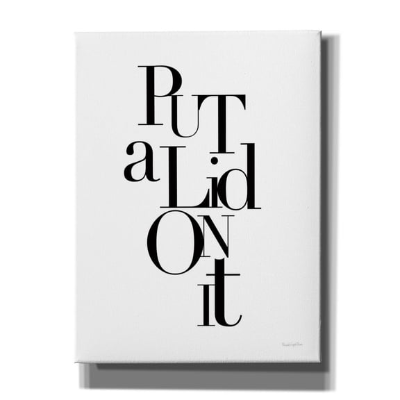 Epic Graffiti 'Put A Lid'  by Mercedes Lopez Charro Canvas Wall Art, 12" x 16"