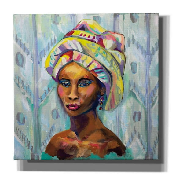 Epic Graffiti "Queen" by Jeanette Vertentes, Canvas Wall Art, 37"x37"