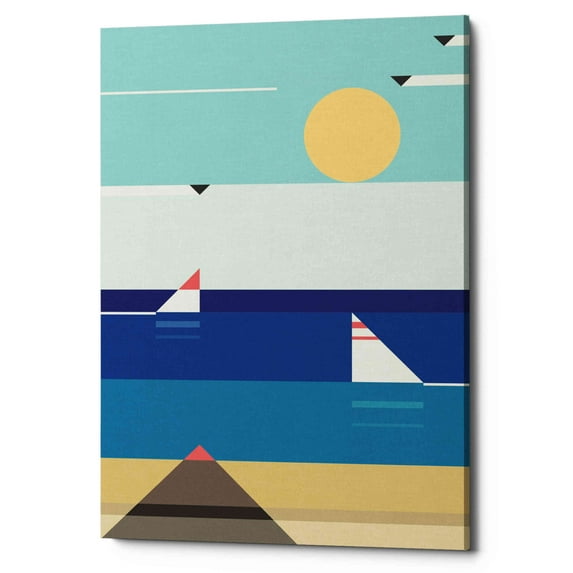Epic Graffiti 'Quiet Sea' by Antony Squizzato, Canvas Wall Art, 18"x26"