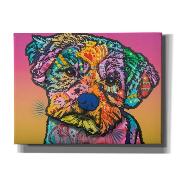 Epic Graffiti 'Quincy-004' by Dean Russo, Giclee Canvas Wall Art, 16"x12"
