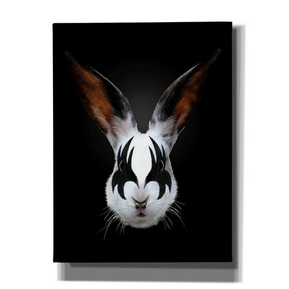 Epic Graffiti 'Rabbit Rocks' by Robert Farkas, Giclee Canvas Wall Art, 12"x16"