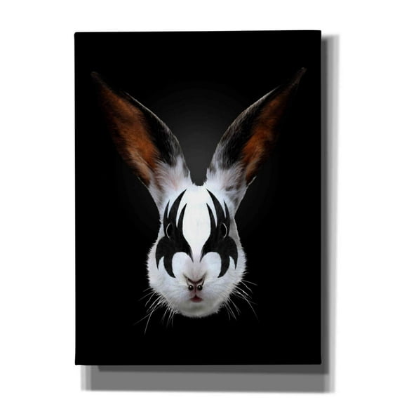 Epic Graffiti 'Rabbit Rocks' by Robert Farkas, Giclee Canvas Wall Art, 40"x54"