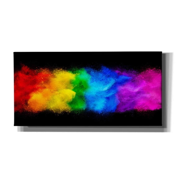 Epic Graffiti 'Radiant Hurricane' by Epic Portfolio, Giclee Canvas Wall Art, 24"x12"