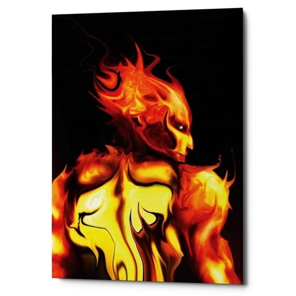 Epic Graffiti "Rage" by Michael Stewart, Giclee Canvas Wall Art, 12"x16" 12" x 16"
