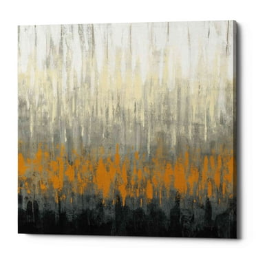 Epic Graffiti  "Rain On The Asphalt" by Silvia Vassileva, Giclee Canvas Wall Art, 12"x12" 18" x 18"