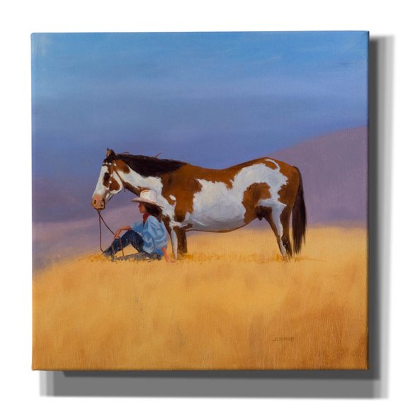 Epic Graffiti 'Rain On The Way' by J. E. Knauf, Canvas Wall Art, 18"x18"