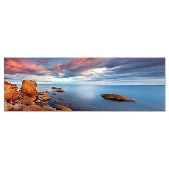 Epic Graffiti "Red Rock Lake" in a High Gloss Acrylic Wall Art, 60" x 20" - 60" x 20"