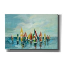 Epic Graffiti 'Regatta' by Silvia Vassileva, Canvas Wall Art, 60"x40"