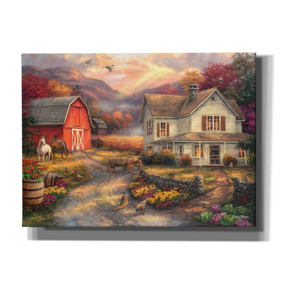 Epic Graffiti 'Relaxing on the Farm' by Chuck Pinson, Canvas Wall Art, 54"x40"