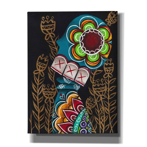 Epic Graffiti 'Relieved' by Abril Andrade, Canvas Wall Art, 40"x54"