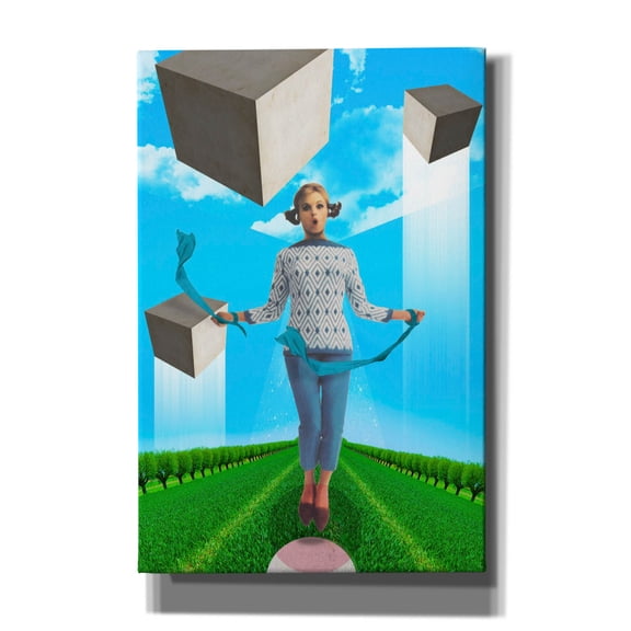 Epic Graffiti 'Ribbons' by Elo Marc, Canvas Wall Art, 12"x18"