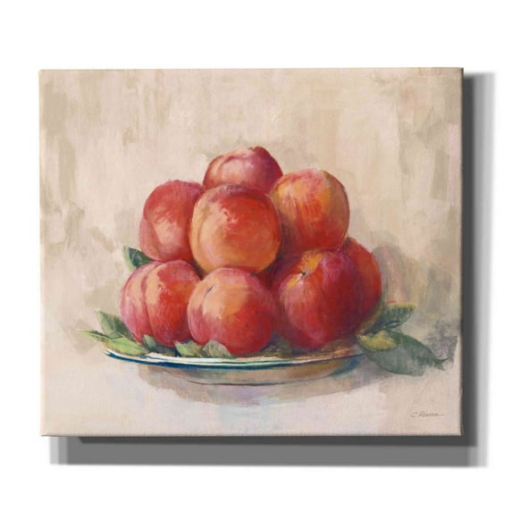 Epic Graffiti 'Ripe Peaches' by Carol Rowan, Giclee Canvas Wall Art, 30"x26"