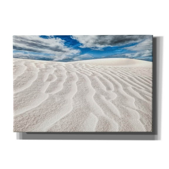 Epic Graffiti 'Rippled White Dune' by Mark A Paulda, Canvas Wall Art, 26"x18"