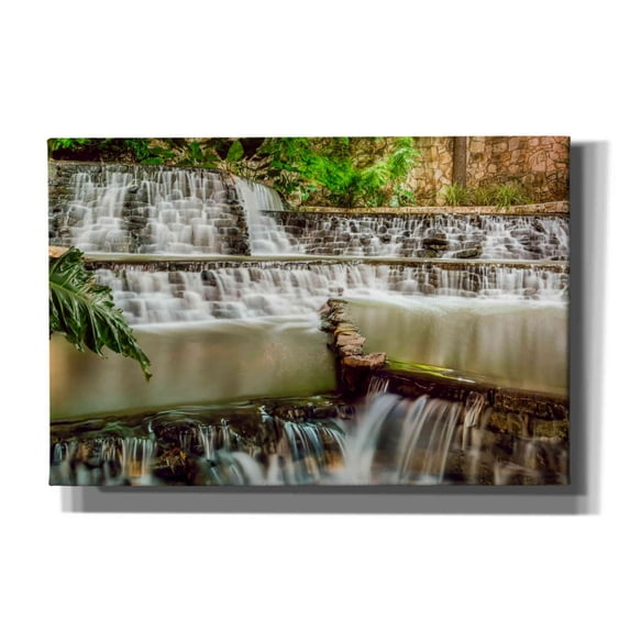 Epic Graffiti 'Riverwalk Waterfall 2' by Grace Fine Arts Photography, Canvas Wall Art, 18"x12"