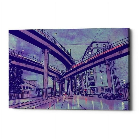 Epic Graffiti "Rome 1" by Giuseppe Cristiano, Giclee Canvas Wall Art, 12"x18" 40" x 60"