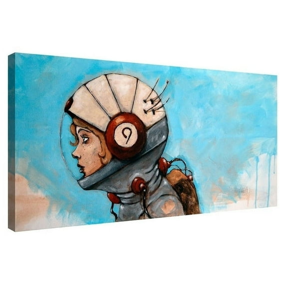 Epic Graffiti "Rosie The Rocketeer" by Craig Snodgrass, Giclee Canvas Wall 12"x24"