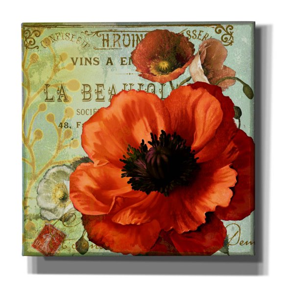 Epic Graffiti 'Rouge From The Garden 3'  by Art Licensing Studio Canvas Wall Art, 12" x 12"