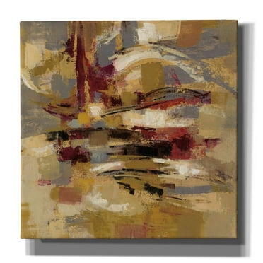 Epic Graffiti 'Ruins' by Silvia Vassileva, Canvas Wall Art, 18"x18"
