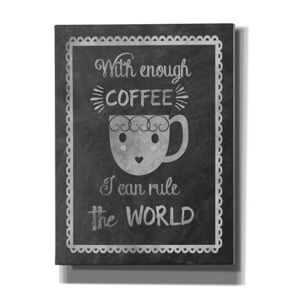 Epic Graffiti 'Rule Coffee'  by Erin Clark Canvas Wall Art, 12" x 16"