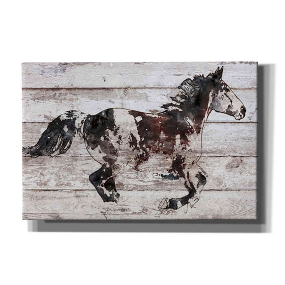 Epic Graffiti 'Running Arabian Horse' by Irena Orlov, Canvas Wall Art, 60"x40"