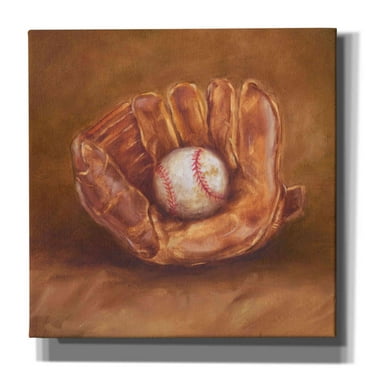 Epic Graffiti "Rustic Sports III" by Ethan Harper, Canvas Wall Art, 18"x18"