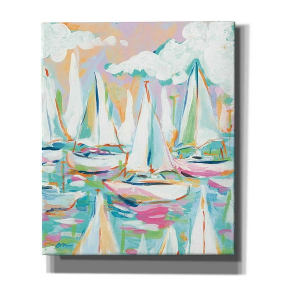 Epic Graffiti 'Sailboat Sea' by Jessica Mingo, Canvas Wall Art, 20"x24"