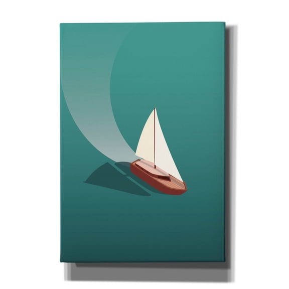 Epic Graffiti 'Sailing 6' by Arctic Frame Canvas Wall Art, 18" x 26"