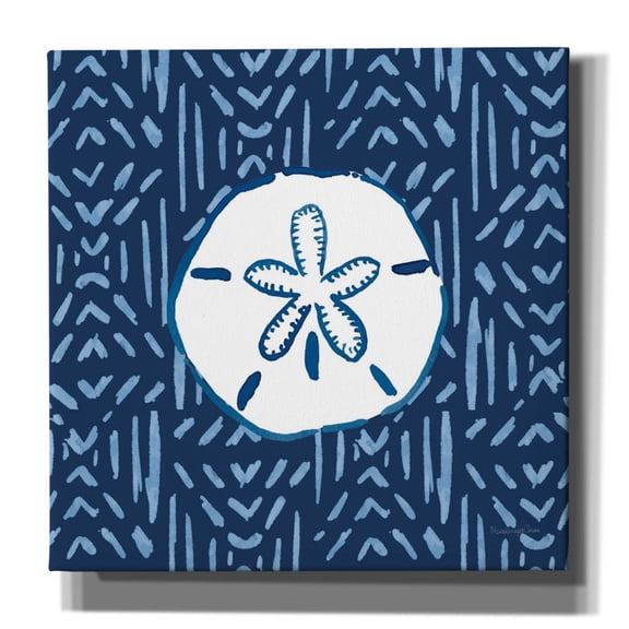 Epic Graffiti 'Salty Waves V2 Dark' by Mercedes Lopez Charro Canvas Wall Art, 18" x 18"