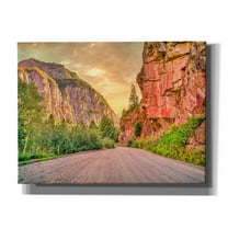 Epic Graffiti 'San Juan Mountain Road' by Mark A Paulda, Canvas Wall Art, 16"x12"