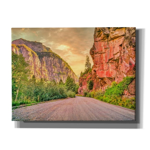 Epic Graffiti 'San Juan Mountain Road' by Mark A Paulda, Canvas Wall Art, 16"x12"