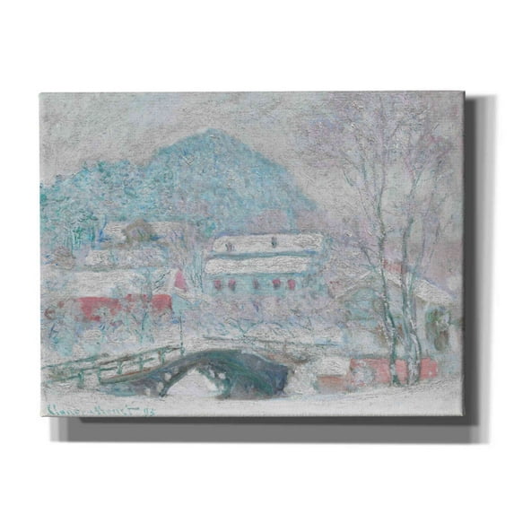 Epic Graffiti 'Sandvika, Norway' by Claude Monet, Giclee Canvas Wall Art, 34"x26"
