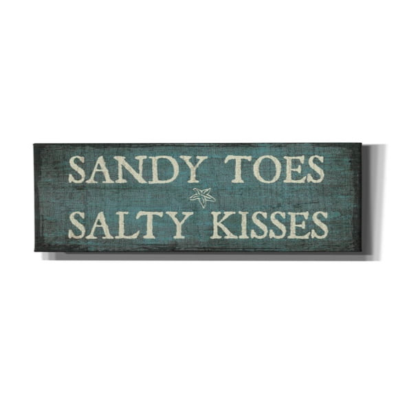 Epic Graffiti 'Sandy Toes' by Erin Clark Canvas Wall Art, 36" x 12"