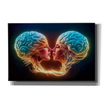Epic Graffiti 'Sapiosexual' by Mario Sanchez Nevado, Canvas Wall Art, 60"x40"
