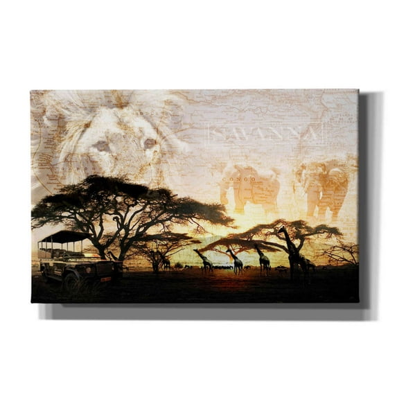 Epic Graffiti 'Savanna' by GraphINC, Giclee Canvas Wall Art, 40"x26"