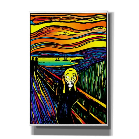 Epic Graffiti 'Scream 2' by Howie Green, Canvas Wall Art, 18"x26"