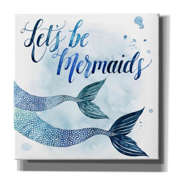 Epic Graffiti 'Sea Lovers II' by Grace Popp, Canvas Wall Art, 26"x26"