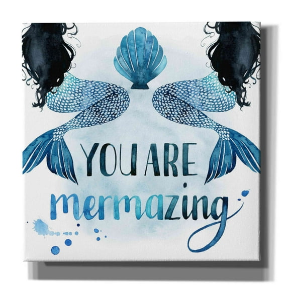 Epic Graffiti 'Sea Lovers III' by Grace Popp, Canvas Wall Art, 26"x26"