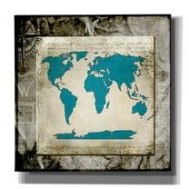 Epic Graffiti 'Sea Map II' by Lightbox Journal, Canvas Wall Art, 26"x26"