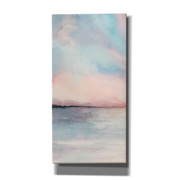 Epic Graffiti 'Sea Sunset Triptych I' by Grace Popp, Canvas Wall Art, 12"x24"