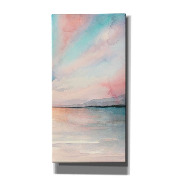 Epic Graffiti 'Sea Sunset Triptych III' by Grace Popp, Canvas Wall Art, 20"x40"