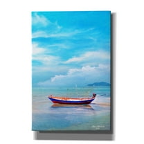 Epic Graffiti 'Seascape Ad2' by Ata Alishahi, Giclee Canvas Wall Art, 12"x18"