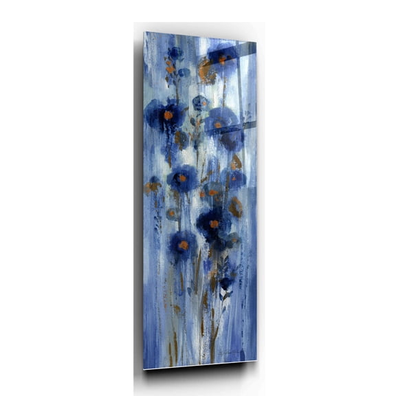 Epic Graffiti 'Seaside Flowers I' by Silvia Vassileva, Canvas Wall Art, 12"x36"